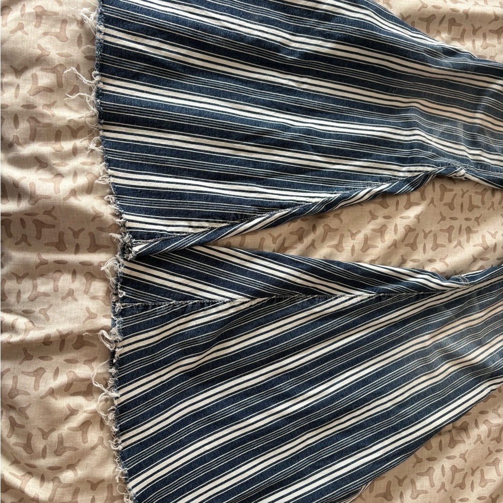 Free people Striped Flare Jeans - Picture 7 of 11